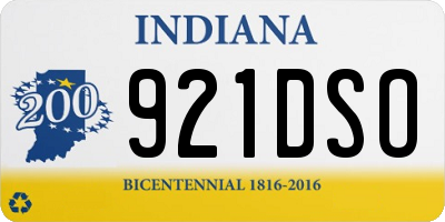 IN license plate 921DSO