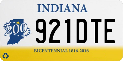 IN license plate 921DTE