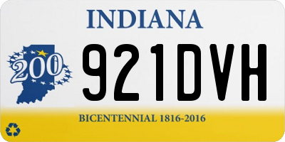 IN license plate 921DVH