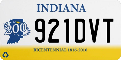 IN license plate 921DVT