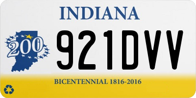 IN license plate 921DVV