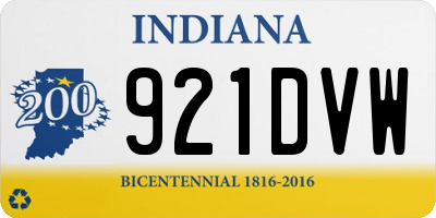 IN license plate 921DVW
