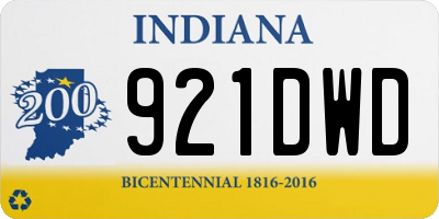 IN license plate 921DWD