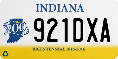 IN license plate 921DXA