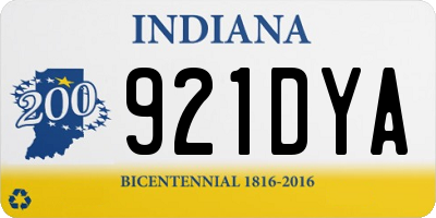 IN license plate 921DYA
