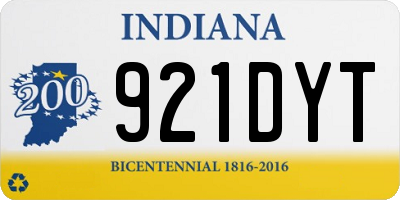 IN license plate 921DYT