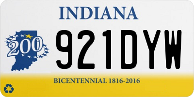 IN license plate 921DYW