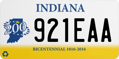 IN license plate 921EAA
