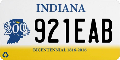 IN license plate 921EAB