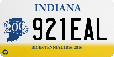 IN license plate 921EAL