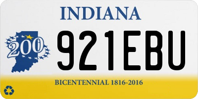 IN license plate 921EBU