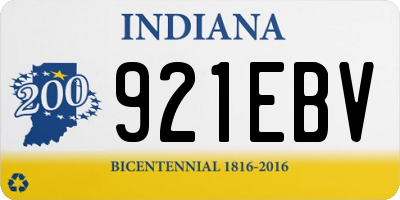 IN license plate 921EBV