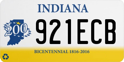 IN license plate 921ECB