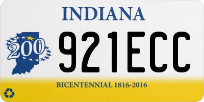 IN license plate 921ECC