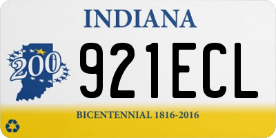 IN license plate 921ECL