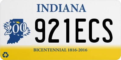 IN license plate 921ECS