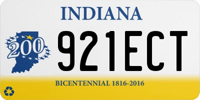 IN license plate 921ECT