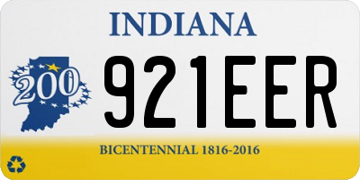 IN license plate 921EER
