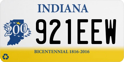 IN license plate 921EEW