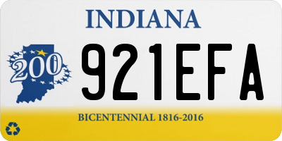 IN license plate 921EFA