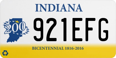 IN license plate 921EFG