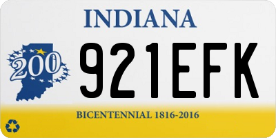IN license plate 921EFK