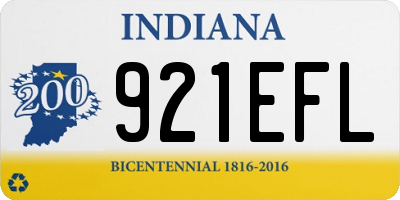 IN license plate 921EFL