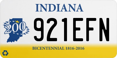 IN license plate 921EFN
