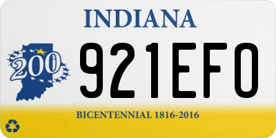 IN license plate 921EFO