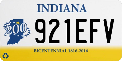 IN license plate 921EFV