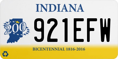 IN license plate 921EFW