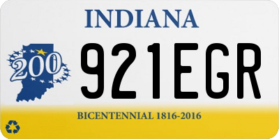 IN license plate 921EGR