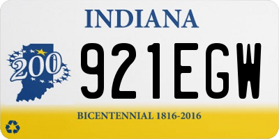 IN license plate 921EGW