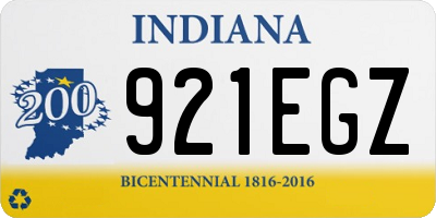IN license plate 921EGZ