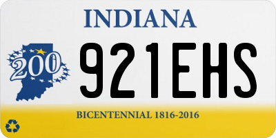 IN license plate 921EHS
