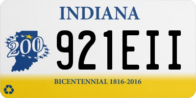IN license plate 921EII