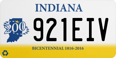 IN license plate 921EIV