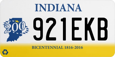 IN license plate 921EKB