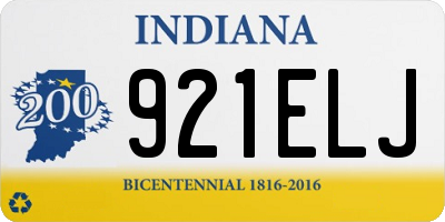 IN license plate 921ELJ