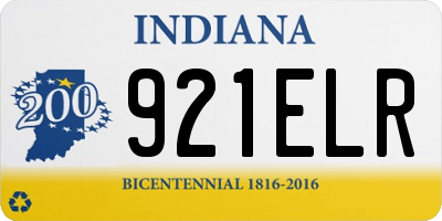 IN license plate 921ELR