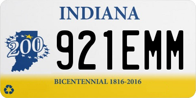 IN license plate 921EMM
