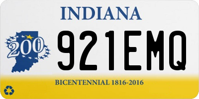 IN license plate 921EMQ