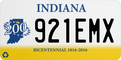 IN license plate 921EMX