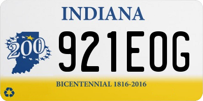 IN license plate 921EOG
