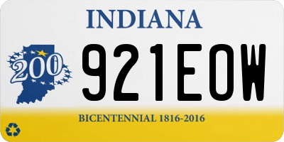 IN license plate 921EOW