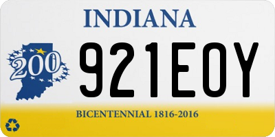 IN license plate 921EOY