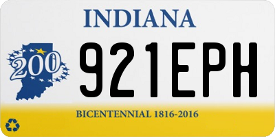 IN license plate 921EPH