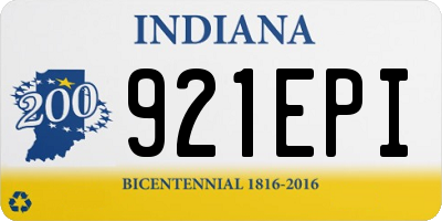IN license plate 921EPI
