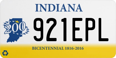 IN license plate 921EPL