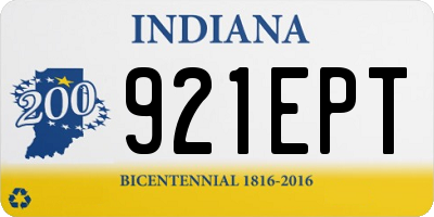 IN license plate 921EPT